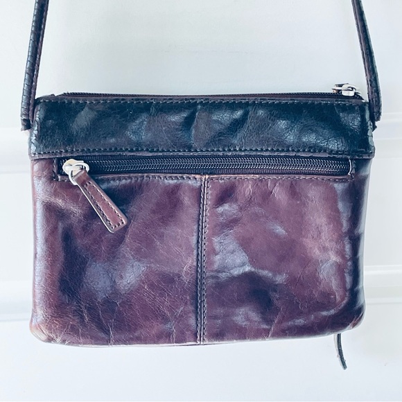 DOLCE VITA BROWN LEATHER CROSSBODY LEATHER WOMEN CARD HOLDER BAG - Picture 13 of 16